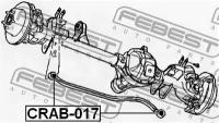 С/блок передней поперечной тяги, CRAB017 FEBEST CRAB-017