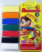 Детский набор пластики Артефакт 7 классических цветов 140г