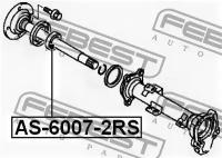 подшипник шариковый, AS60072RS FEBEST AS-6007-2RS