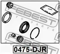 Ремкомплект суппорта тормозного заднего 92-96 FEBEST 0475DJR