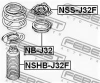 Пыльник переднего амортизатора NSHBJ32F, NSHBJ32F FEBEST NSHB-J32F