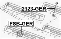 Втулка заднего стабилизатора, FSBGER FEBEST FSB-GER