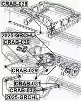 сайлентблок подвески, CRAB031 FEBEST CRAB-031