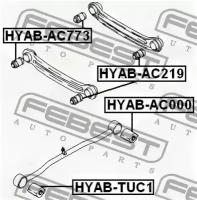 С/блок заднего продольного рычага, HYABAC000 FEBEST HYAB-AC000