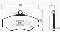 колодки передние, SP1072 Sangsin Brake SP-1072