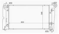 Радиатор TOYOTA COROLLA FIELDER 00-/VOLTZ/RUNX/ALLEX/SPACIO/WILL VS/Vi /MATRIX/VERSO 04-, TY0001120 Sat TY0001-120