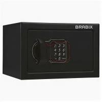 Сейф мебельный Brabix SF-170EL 291143 S103BR210614 170х260х230мм, электронный замок, черный