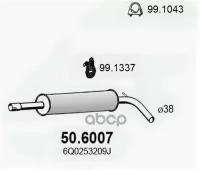 Глушитель Средн.Часть ASSO арт. 50.6007