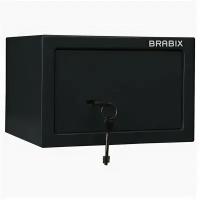 Сейф мебельный Brabix SF-170KL 291142 S103BR210514 170х260х230мм, ключевой замок, черный