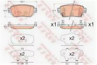 Колодки тормозные задние Qashqai 14- / X-Trail T32 15- TRW GDB3617