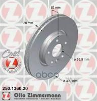 Торм.диск Пер.вент.[300X28] 5 Отв. Coat Z Zimmermann арт. 250.1360.20