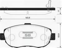 Колодки тормозные передние Sangsin Brake SP1386