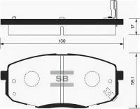 Колодки передние, SP1240 Sangsin Brake SP-1240