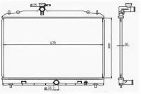 Радиатор NISSAN SERENA C25 MR20DE 05-10 NS0005-C25 Sat NS0005C25