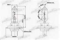 Лампа галогенная H7 12V 55W PX26d, PLH71255 Patron PLH7-12/55