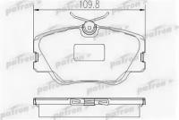 Колодки тормозные дисковые передн MERCEDES-BENZ: 190 84-93, COUPE 87-93, E-CLASS 93-95, E-CLASS кабрио 93-98, E-CLASS купе 93-97, E-CLASS универсал 9 Patron PBP415