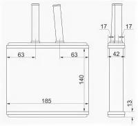 Радиатор отопителя салона MAZDA DEMIO DW# 96-02, STMZ503950 Sat ST-MZ50-395-0