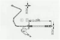 Шланг тормозной OPEL Astra задний правый BOSCH 1987481162