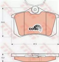 Колодки тормозные дисковые задн AUDI: A4 95-00, A4 Avant 95-01, PEUGEOT: 405 I 87-93, 405 I Break 88-92, 405 II 92-95, 405 II Break 92-96, RENAULT: TRW GDB823