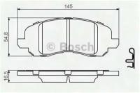 Тормозная накладка BOSCH 0986494575