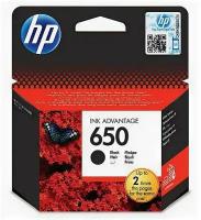 Картридж струйный HP 650 CZ101AE/CZ101AK черный