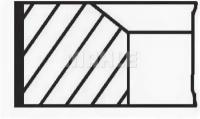 Кольца поршневые 1шт AUDI. VW 1.6 ADP/AHL/ARM =81 1.2x1.5x2 0.25 95 MAHLE Original 03301N1