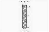 Гофра глушителя (оциковка) цена за 1 см, заказывать кратно 50 см (4 3/8') 111/115x2m 300x/350x/405xMAN F90/F2000 DINEX 94210