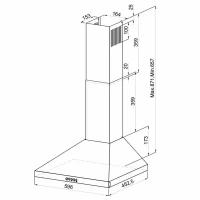 вытяжка LEX BRIZ 500 INOX 50см 700куб серебристый