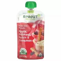 Sprout Organics, Детское питание, от 6 месяцев, яблочно-овсяный изюм с корицей, 99 г (3,5 унции)