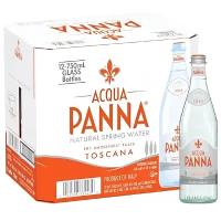 Вода минеральная Acqua Panna (Аква Панна), 0,75 л х 12 бутылок, негазированная, стекло