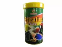 Корм AQUAV Spirulina Flake - спирулина в хлопьях для аквариумных рыб, 250 мл