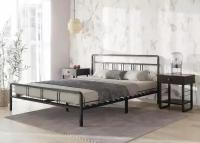 Металлическая кровать форвард-мебель Леон 140*200/ черная/ двуспальная кровать