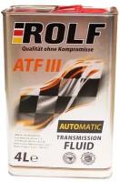 Масло трансмиссионное Rolf ATF III 4л