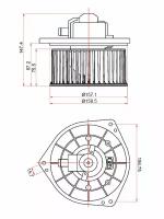 Мотор отопителя салона MITSUBISHI LANCER 00- / AIRTREK / OUTLANDER 01- Sat STMR568593