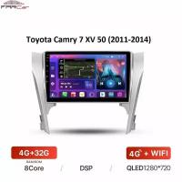 Штатная магнитола FarCar для Toyota Camry 7 XV 50 (2011-2014) на Android 10 (4gb/32gb/WiFi/BT/GPS/DSP/QLED/4G)