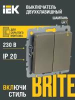 Выключатель IEK BR-V20-0-10 BRITE, 10 А