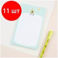 Комплект 11 шт, Блок для записей (To Do list) MESHU 10.0*17.0см, 50л, 