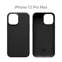 Силиконовый чехол Commo Shield для iPhone 12 Pro Max с Magsafe, чёрный