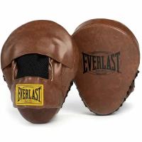 Боксерские лапы Everlast 1910 PU коричневые