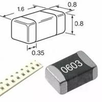 Конденсатор керамический SMD 0603 0.1мкФ 50В 100нФ 0,1uF 50V X7R CL10B104KB8NNNC, 50штук