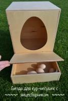 Гнездо для кур-несушек с яйцесборником