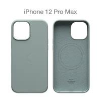 Силиконовый чехол Commo Shield для iPhone 12 Pro Max с Magsafe, Серозелёный