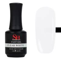 SH Гель для моделирования и наращивания ногтей Fast Gel clear white 15 мл