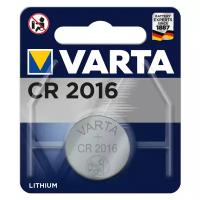 Батарейка Varta ELECTRONICS CR2016 BL1 Lithium 3V, 1 шт