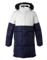 Пальто для мужчин HUPPA SIGMUND, тёмно-синий/ белый 00286 размер 00M