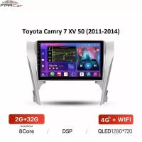 Штатная магнитола FarCar для Toyota Camry 7 XV 50 (2011-2014) на Android 10 (2gb/32gb/WiFi/BT/GPS/DSP/QLED/4G)