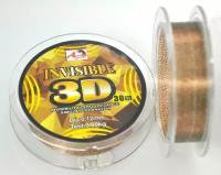 Леска монофильная INVISIBLE 3D 0,12 мм 30м