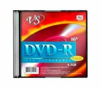 Диск VS DVD-R 4.7 GB 16x Slim Ink Print, 5шт