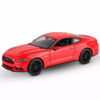 Машинка Welly модель машины 1:24 2015 FORD MUSTANG GT Красный 23 см