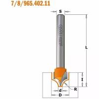 Фреза фигурная Cmt 965.402.11, радиусная R=5 (Псевдофиленка) (A) S=8 D=10